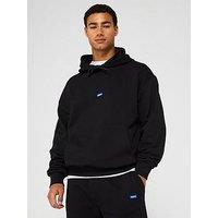 Hugo Blue Nalonsonap Tab Logo Overhead Jersey Tracksuit - Black