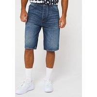 Hugo Blue Skate Tapered Denim Shorts - Dark Wash