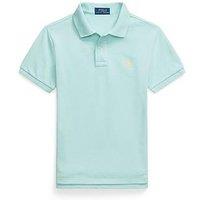 Polo Ralph Lauren Boys Slim Short Sleeve Polo Shirt - Light Blue