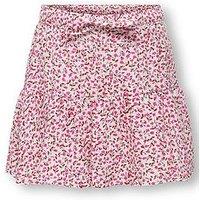Only Kids Girls Ditsy Floral Skirt - Fuchsia Fedora