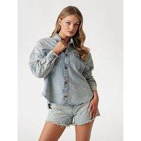 Guess Western Shacket - Blue