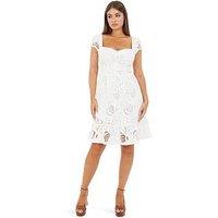 Guess Domitilla Embro Dress - White