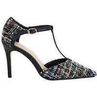 Dune London Casta T-Bar Court Shoes - Boucle