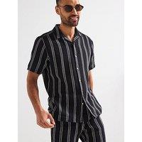 Only & Sons Only & Sons Trev Life Reg Struc Stripe Ss Shirt