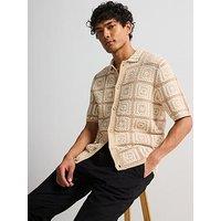 Only & Sons Bart Rlx 5 Short Sleeve Shirt Knit - Light Brown