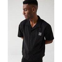 Hugo Chaffle Short Sleeve Shirt - Black