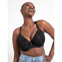 Curvy Kate Solutions Smoothie T-Shirt Plunge Bra - Black