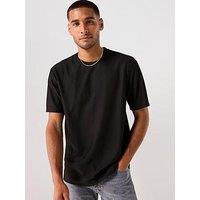Only & Sons Only & Sons Fred Life Relaxed Plizze T-Shirt - Black