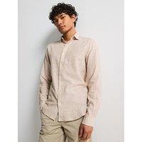 Only & Sons Only & Sons Caiden Slim Fit Long Sleeve Linen Shirt