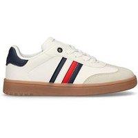 Tommy Hilfiger Kids Jack Stripe Low Cut Lace-Up Sneakers - Off White