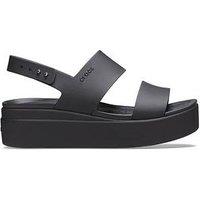 Crocs Brooklyn Low Wedge Sandal - Black