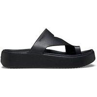 Crocs Getaway Platform Toe Loop Sandal - Black
