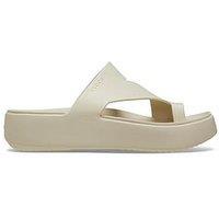 Crocs Getaway Platform Toe Loop Sandal - Nude