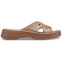 Crocs Classic Cross Strap Sandal - Brown