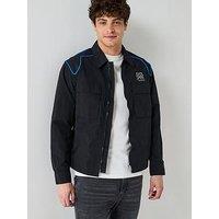 Hugo Xrb Eselio Nylon Overshirt - Black