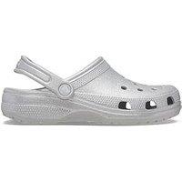 Crocs Classic Glitter Clog - Silver