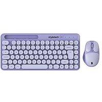 Styletech Mk520 Wireless Pastel Keyboard And Mouse Bundle - Lavender