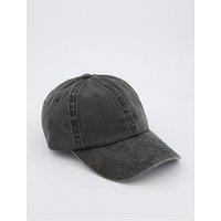 Hugo Mett Washed Small Logo Cap- Black