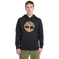 Timberland Kennebec River Tree Logo Overhead Hoodie - Black