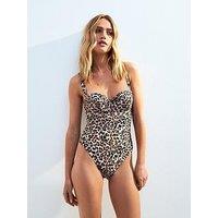New Look Leopard Underwired Swimsuit - Print