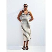 New Look Crochet Beach Maxi Dress - Off White