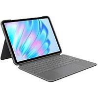 Logitech Combo Touch Ipad Pro 11-Inch (M4)(2024) Keyboard Case - Detachable Backlit Keyboard With Kickstand, Multi-Use Mode Graphite