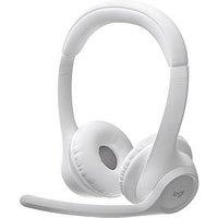 Logitech Zone 300 Wireless Bluetooth Headset With Noise-Cancelling Microphone, Compatible With Windows, Mac, Chrome, Linux, Ios, Android-Off-White