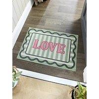 Very Home My Love Nylon Washable Doormat 50X75Cm