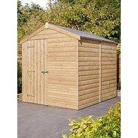 Rowlinson 8X6Ft Shiplap Apex Shed Single Door
