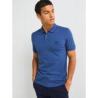 Boss Passenger Slim Fit Short Sleeve Polo Shirt - Open Blue