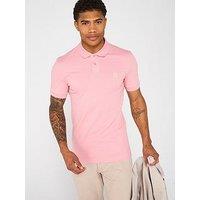Boss Passenger Slim Fit Short Sleeve Polo Shirt - Light Pink