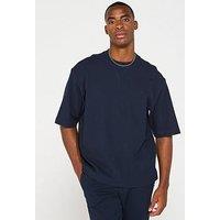 Boss Waffle T-Shirt - Dark Blue