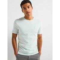 Boss Tales Tonal Logo Relaxed Fit T-Shirt - Open Blue