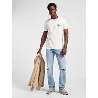 Lee West Regular Straight Ripped Jeans - Light Blue