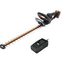 Worx 20V 57Cm Brushless Cordless Hedge Trimmer With X1 4.0Ah Battery And Charger