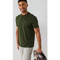 Boss Contrast Logo T-Shirt - Khaki