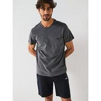 Boss 365 Crew Neck Loungewear T-Shirt-Dark Grey - Charcoal