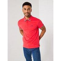 Boss Paddy Lux Heritage Polo Shirt- Red