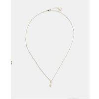 Mint Velvet Silver Plated Pearl Necklace - Silver
