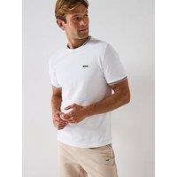 Boss Taul Regular Fit Stretch Pique T-Shirt - White