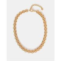 Mint Velvet Gold Tone Short Chain Necklace - Gold