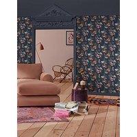 Cath Kidston Painted Kingdom Navy Wallpaper