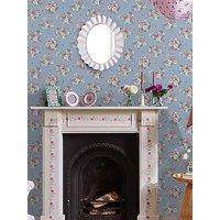 Cath Kidston Clifton Floral Blue Wallpaper