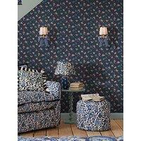 Cath Kidston Rose & Bows Navy Wallpaper