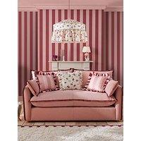 Cath Kidston Canopy Stripe Pink & Red Wallpaper
