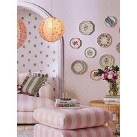 Cath Kidston Button Spot Pink Wallpaper