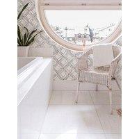 Contour Marble Marquetry Grey Wallpaper