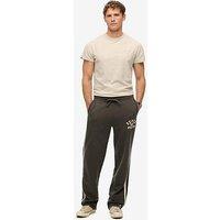 Superdry Athletic Logo Straight Leg Joggers- Dark Grey