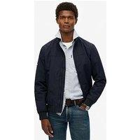 Superdry Nylon Harrington Jacket- Navy