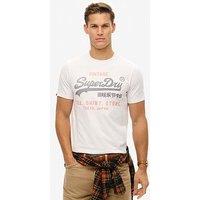 Superdry Vintage Logo Heritage Relaxed T-Shirt- White